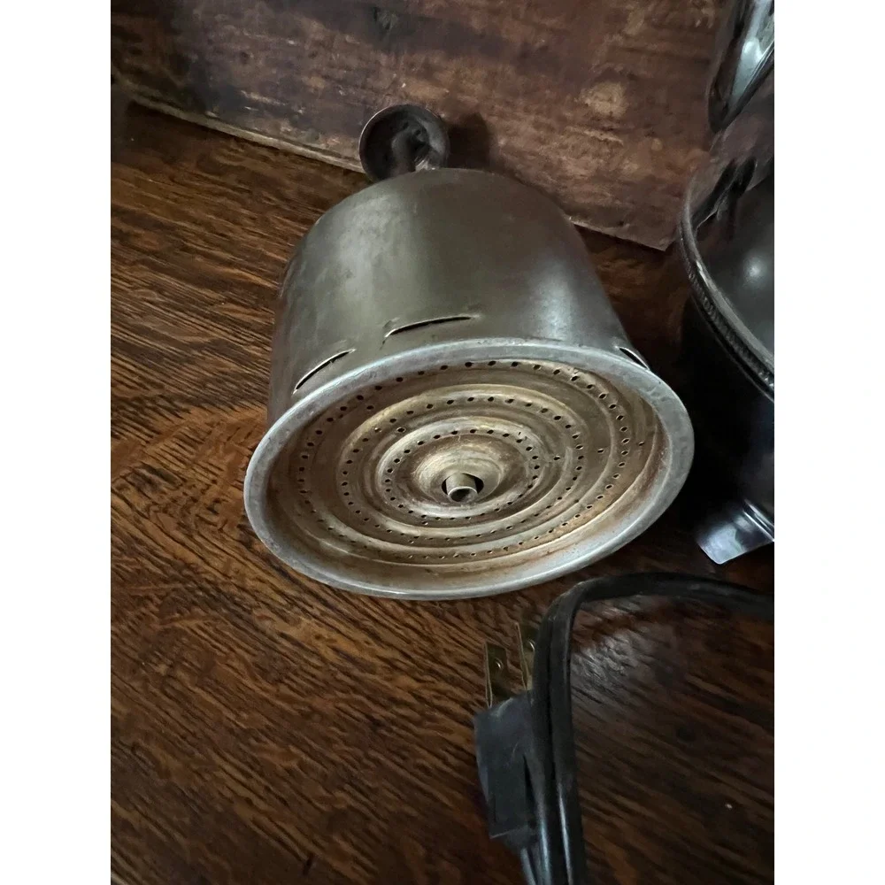 VTG General Electric Stainless Coffee Percolator Electric Pot Brew Basket Cord